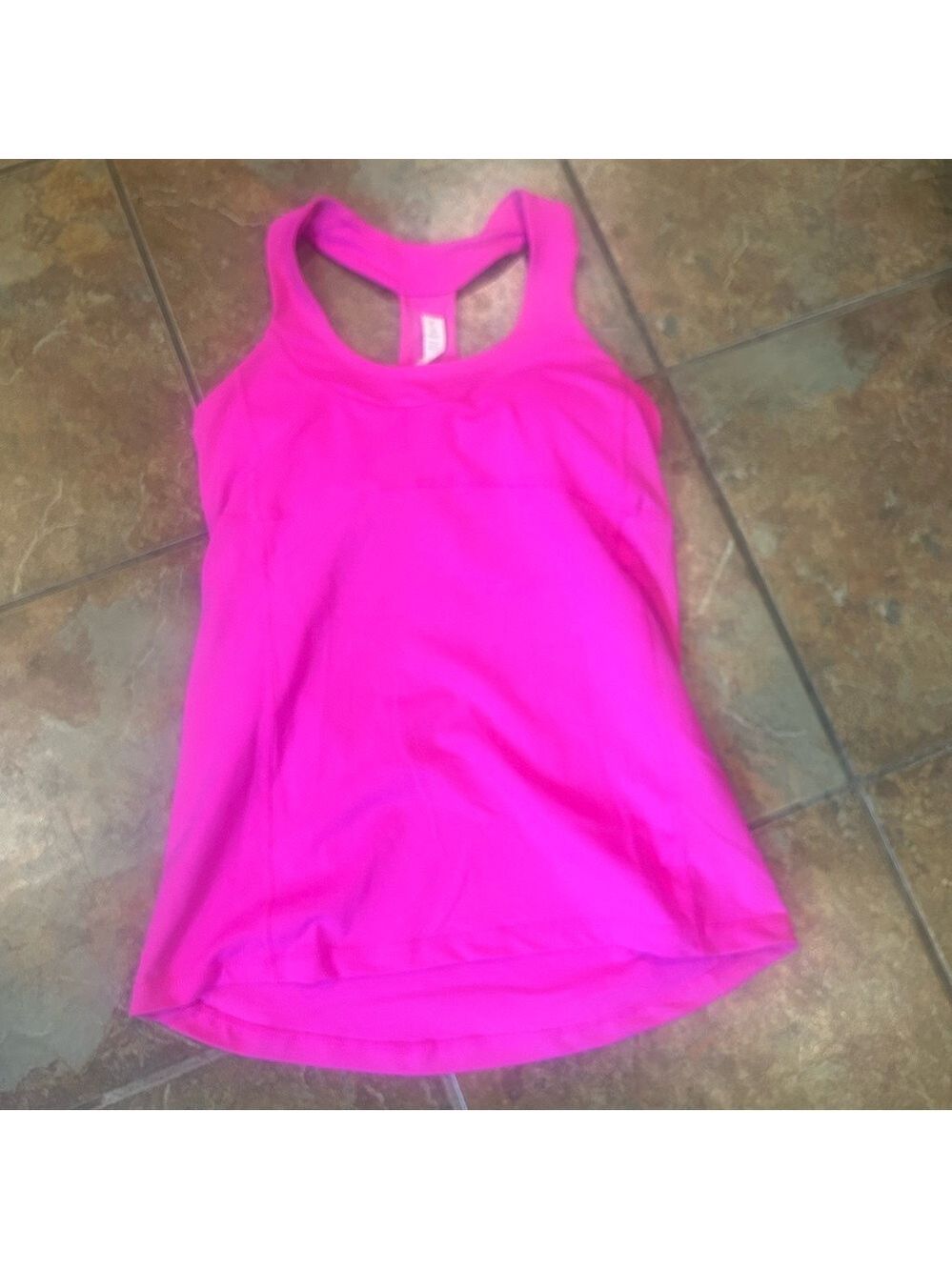 Lululemon Athleisure Tank Top  Athleisure Workout Barbie Pink  Sz 8